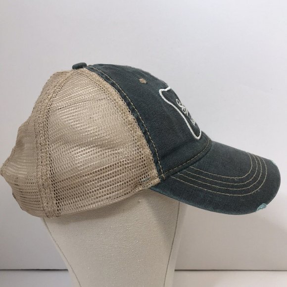 Seattle Washington Tourist Gray Beige Distressed Snapback Hat - Picture 2 of 11